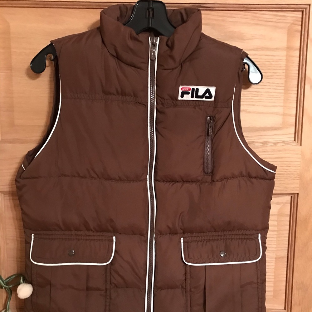 Vintage Fila brown vest Size M
